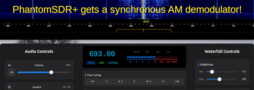 PhantomSDR+ now has a synchronous detector!