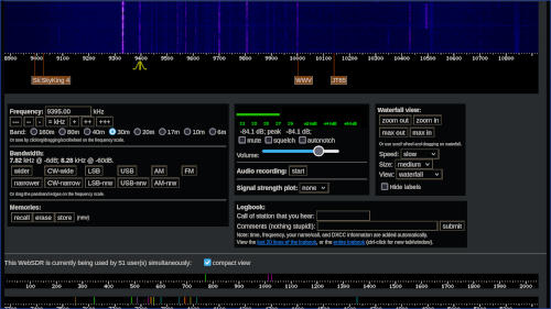 Brother Stair through the K3FEF WebSDR